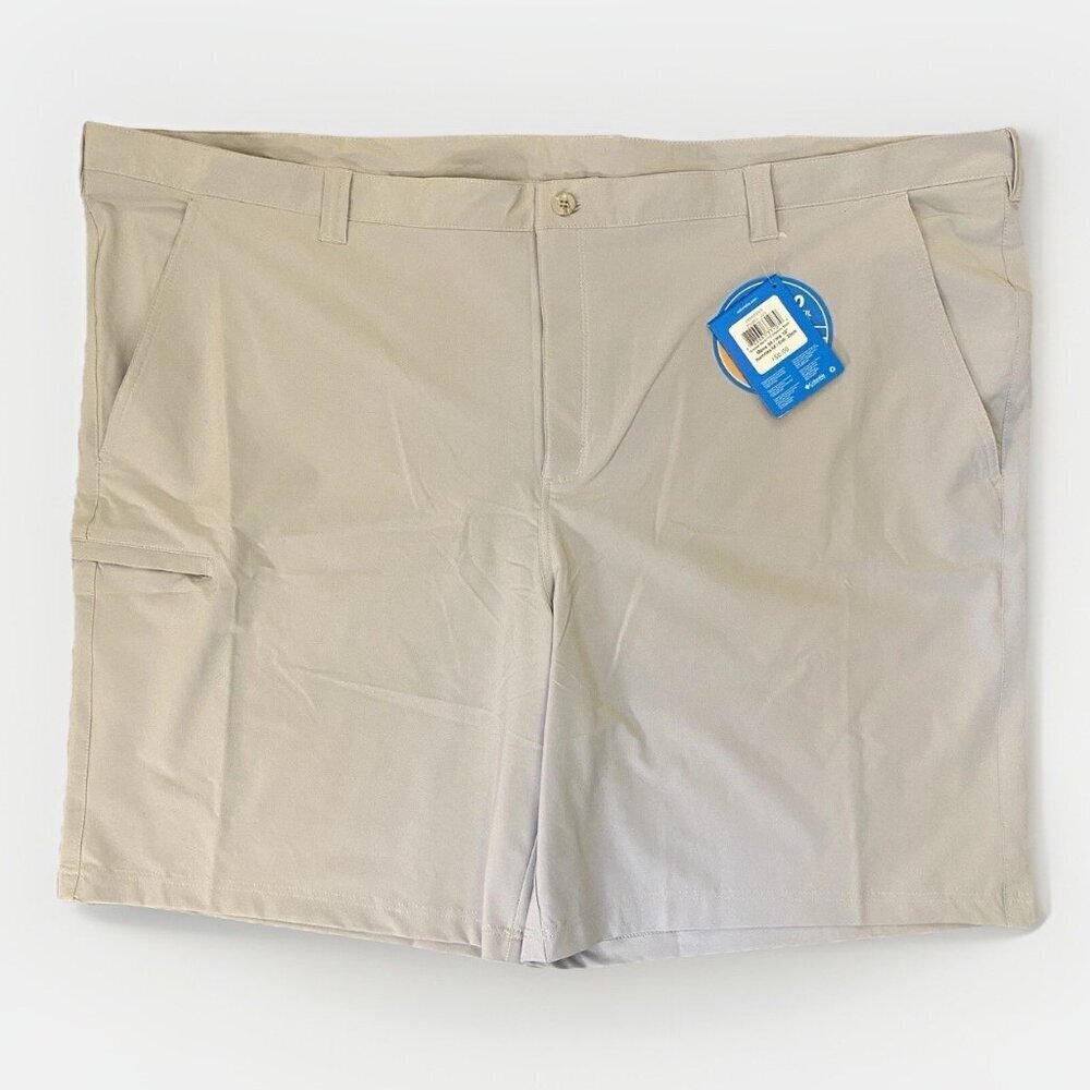Columbia Men’s PFG Shorts Size 54 W Ivory Stone Omni-Shield 10 in Inseam NWT $50